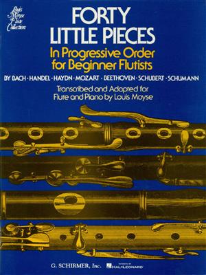 40 Little Pieces: (Arr. Louis Moyse): Flöte mit Begleitung