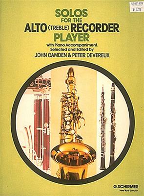 Solos for the Alto Recorder Player: Altblockflöte mit Begleitung