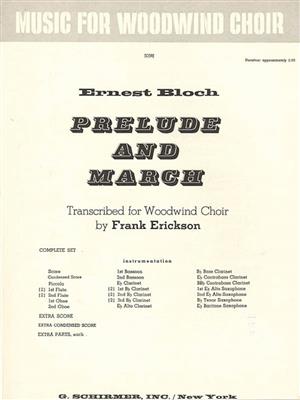 Prelude And March - Full Score: Holzbläserensemble