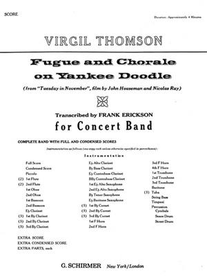 Virgil Thomson: Fugue And Chorale On Yankee Doodle - Full Score: Orchester