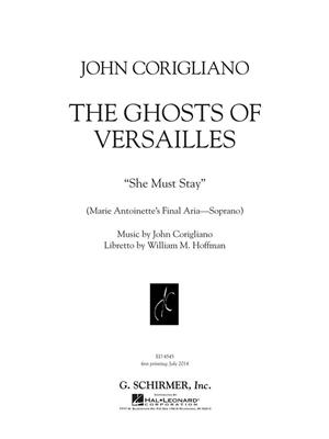 John Corigliano: She Must Stay: Gesang Solo