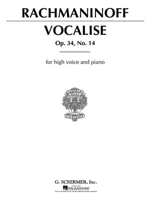 Sergei Rachmaninov: Vocalise Op. 34, No. 14: Gesang mit Klavier