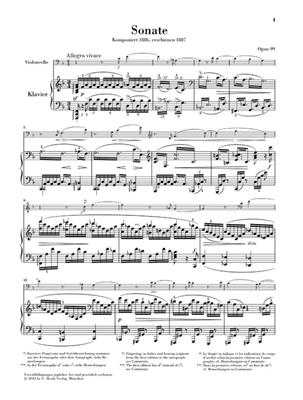 Johannes Brahms: Sonata For Cello & Piano In F Major: Cello mit Begleitung