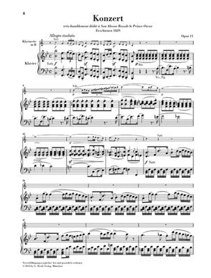 Bernhard Henrik Crusell: Clarinet Concerto B flat major op. 11: Klarinette mit Begleitung