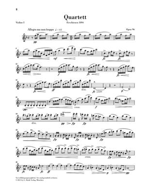 Antonín Dvořák: String Quartet F Op. 96: Streichquartett