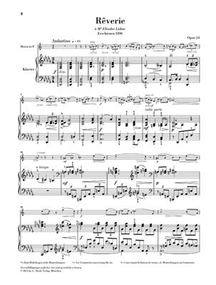 Alexander Glazunov: Rêverie Opus 24: Horn mit Begleitung