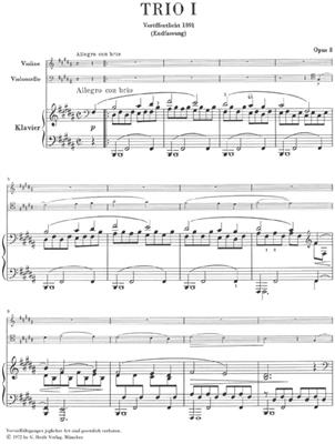 Johannes Brahms: Piano Trios: Klaviertrio
