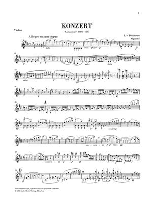 Ludwig van Beethoven: Violin Concerto In D Op.61: Violine mit Begleitung
