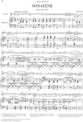 Antonín Dvořák: Sonatina For Piano And Violin In G Op.100: Violine mit Begleitung