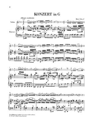 Franz Joseph Haydn: Violin Concerto In G: Violine mit Begleitung