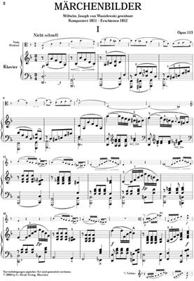 Robert Schumann: Fairy-Tale Pictures Op.113: Viola mit Begleitung