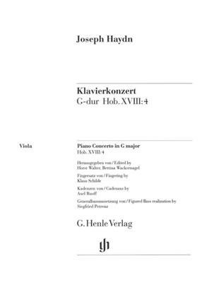 Franz Joseph Haydn: Piano Concerto In G Major Hob Xviii: Viola Solo