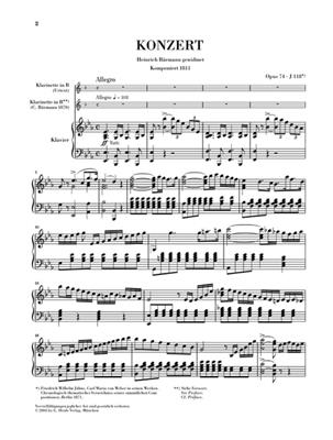 Carl Maria von Weber: Clarinet Concerto No. 2 E Flat Major Op. 74: Klarinette mit Begleitung