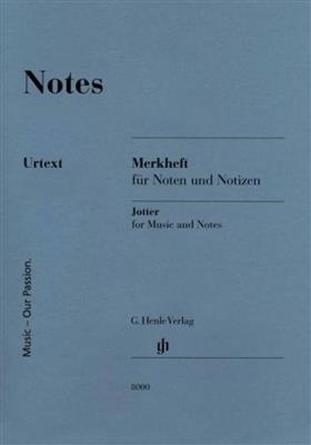 Notes - Skizzenbuch mit Notenlinien, Gross