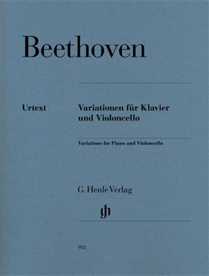 Ludwig van Beethoven: Variations For Piano & Violoncello Urtext: Cello mit Begleitung
