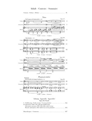 Robert Schumann: Werke für Klaviertrio: Klaviertrio