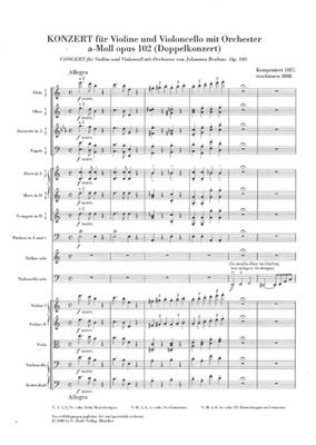 Johannes Brahms: Doppelkonzert A-Moll Op. 102: Orchester mit Solo