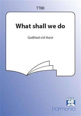 What shall we do: (Arr. Godfried van der Horst): Männerchor mit Begleitung