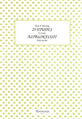 Hans P. Keuning: 25 Etudes: Altblockflöte