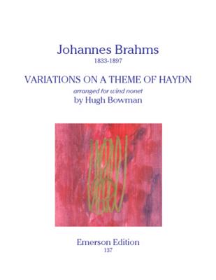Johannes Brahms: Variations On A Theme Of Haydn: Bläserensemble