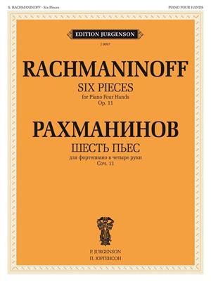 Sergei Rachmaninov: 6 Pieces, Op. 11 for Piano 4 hands: Klavier vierhändig