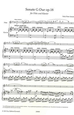 Niels Peter Jensen: Sonate G Dur: Flöte mit Begleitung