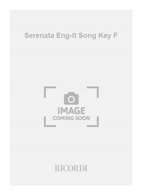 Francesco Paolo Tosti: Serenata Eng-It Song Key F: Gesang mit Klavier