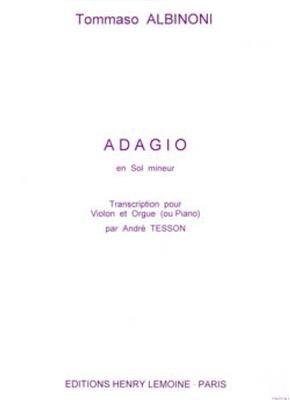 Tomaso Albinoni: Adagio G V/P(Org): Violine mit Begleitung