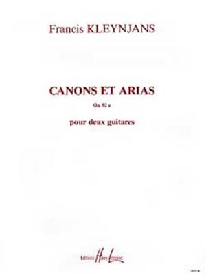 Francis Kleynjans: Canons et Arias Op.92a: Gitarre Duett