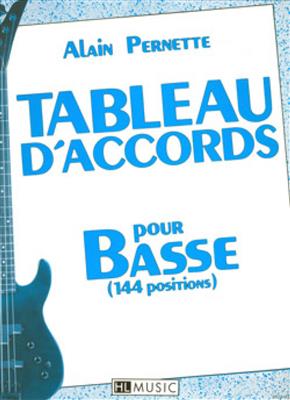 Tableau d'accords pour la basse - 144 positions