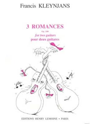 Francis Kleynjans: Romances (3): Gitarre Duett