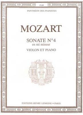 Wolfgang Amadeus Mozart: Sonate n°4 en mi min.: Violine mit Begleitung
