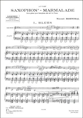Manuel Rosenthal: Saxophon'Marmalade Saxophone Eb-Piano: Saxophon