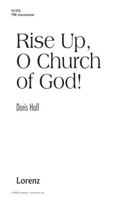 Doris Hall: Rise Up, O Church Of God: Männerchor A cappella