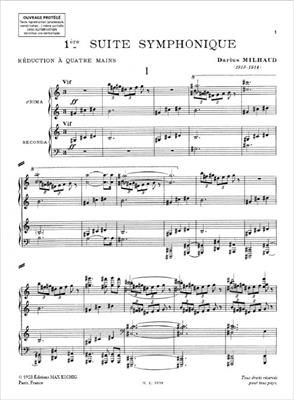 Darius Milhaud: Suite Symphonique N. 1, Opus 12 - Pour Grand: Klavier vierhändig