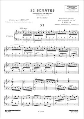 Domenico Cimarosa: 32 Sonates 2e Cahier: Klavier Solo