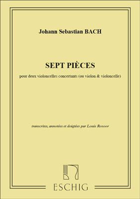 Johann Sebastian Bach: Sept Pieces: Cello Duett