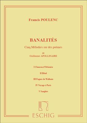Francis Poulenc: Banalites: Gesang mit Klavier