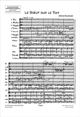 Darius Milhaud: Le Boeuf sur le Toit: Orchester