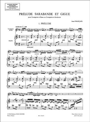 Jean Franþaix: Prelude Sarabande Giguetrp-Piano: Trompete Solo