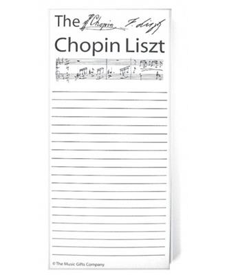 Notepad Chopin Liszt