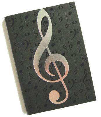 A6 Journal Black Notes Silver