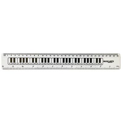 12 Inch Ruler Keyboard White