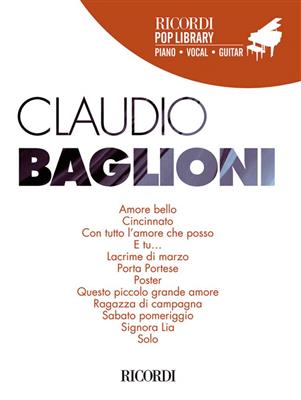 Claudio Baglioni: Klavier, Gesang, Gitarre (Songbooks)