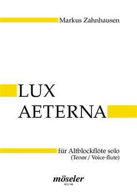 Markus Zahnhausen: Lux aeterna: Altblockflöte