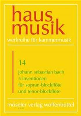 Johann Sebastian Bach: 4 Inventionen: Blockflöte Duett