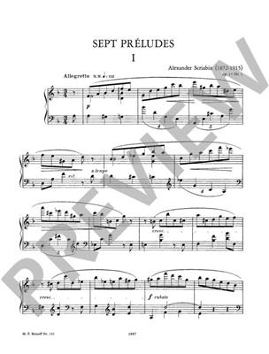 Alexander Skrjabin: Sept Préludes op. 17: Klavier Solo