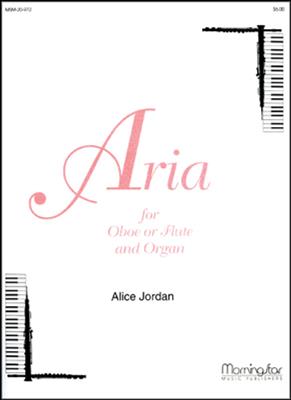 Alice Jordan: Aria for Oboe or Flute and Organ: Oboe mit Begleitung