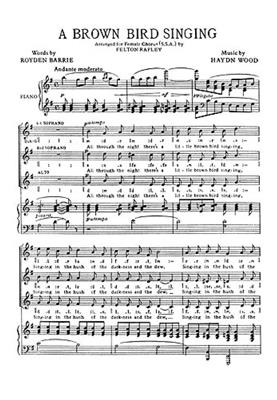 Haydn Wood: Brown Bird Singing: (Arr. Felton Rapley): Frauenchor mit Begleitung