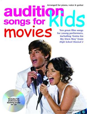 Audition Songs For Kids Movies: Klavier, Gesang, Gitarre (Songbooks)